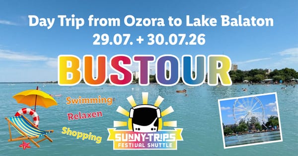 Tagesausflug vom Ozora Festival nach Siofok (Balaton)